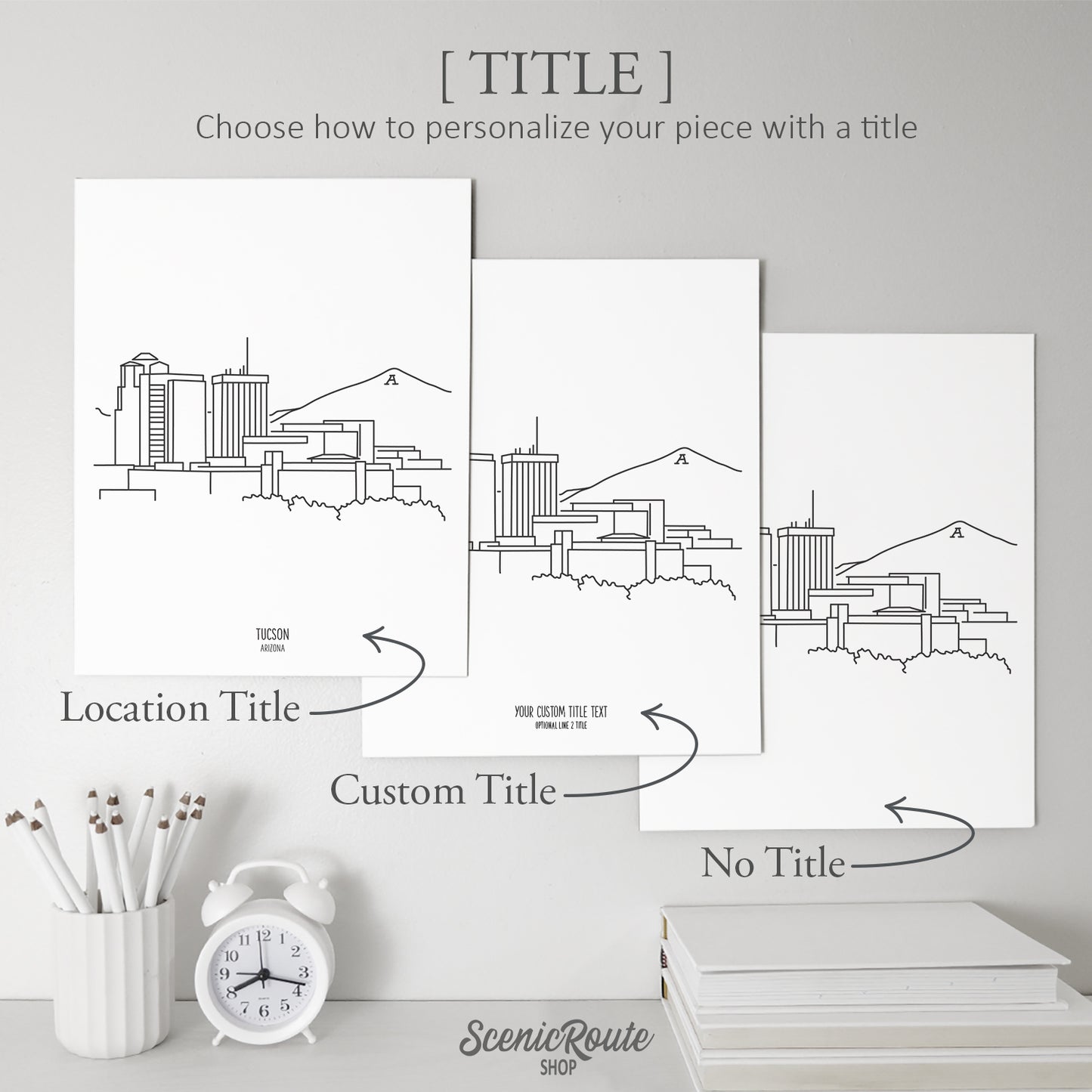 Tucson Arizona Skyline Art Print