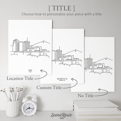 Tucson Arizona Skyline Art Print