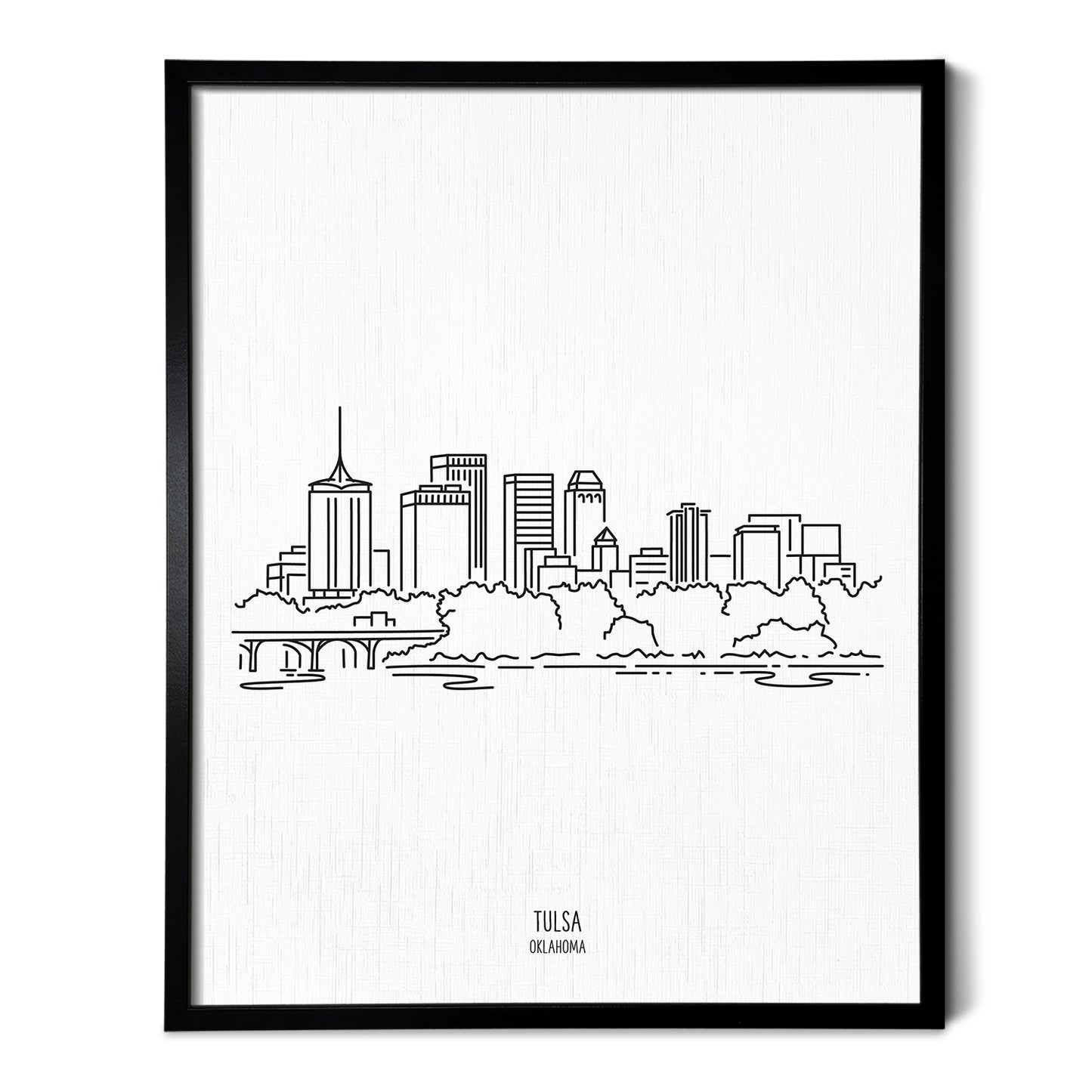 Tulsa Oklahoma Skyline Art Print