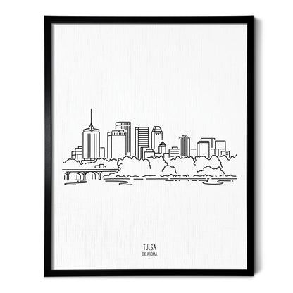 Tulsa Oklahoma Skyline Art Print