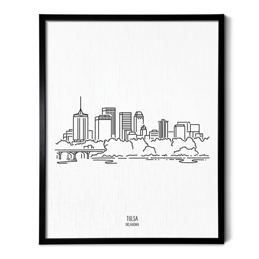 Tulsa Oklahoma Skyline Art Print
