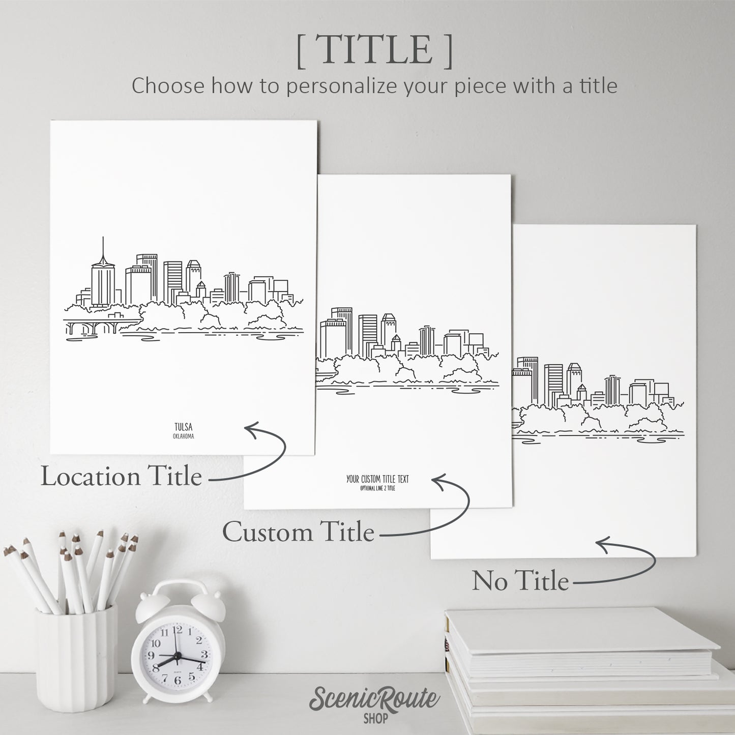 Tulsa Oklahoma Skyline Art Print
