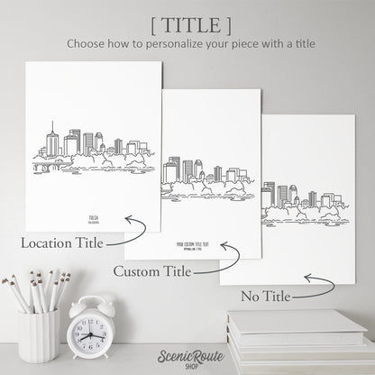 Tulsa Oklahoma Skyline Art Print