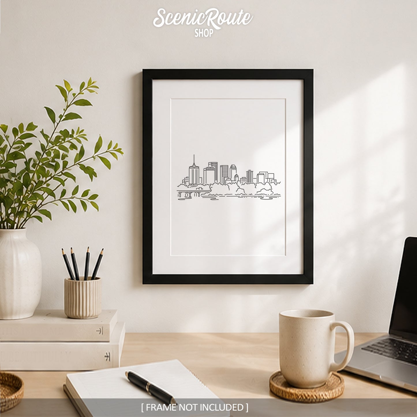 Tulsa Oklahoma Skyline Art Print