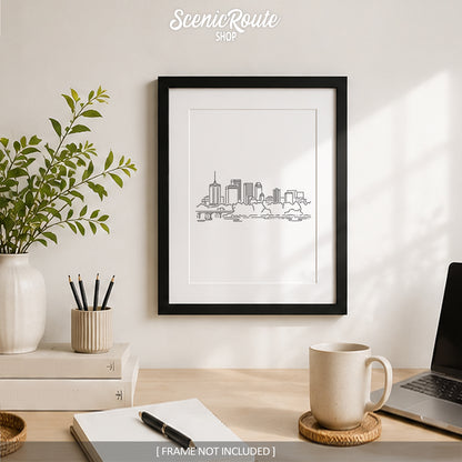 Tulsa Oklahoma Skyline Art Print