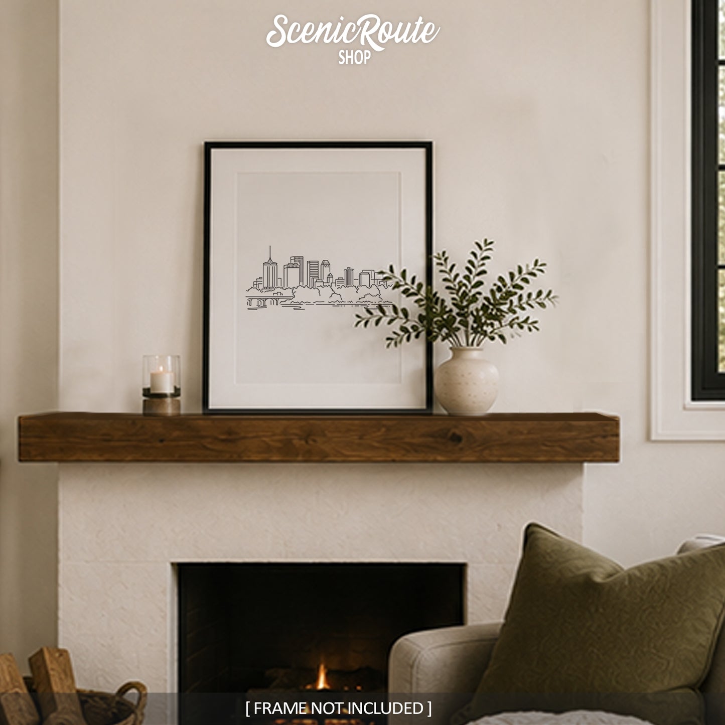 Tulsa Oklahoma Skyline Art Print