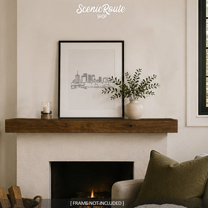 Tulsa Oklahoma Skyline Art Print