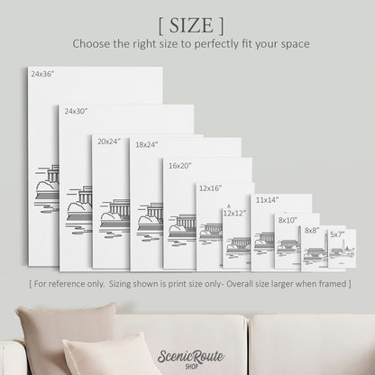 Washington DC Skyline Art Print