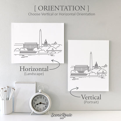 Washington DC Skyline Art Print