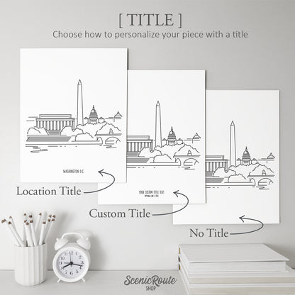 Washington DC Skyline Art Print