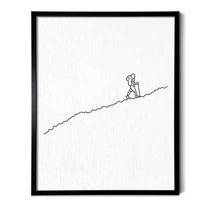 Hiking Art Print