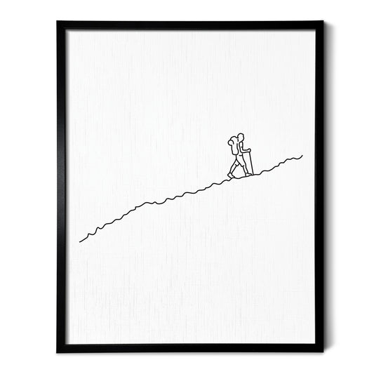 Hiking Art Print