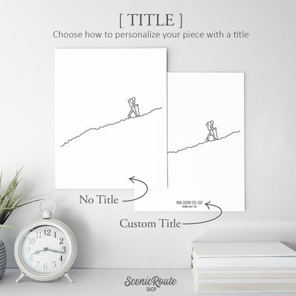 Hiking Art Print