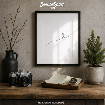 Hiking Art Print