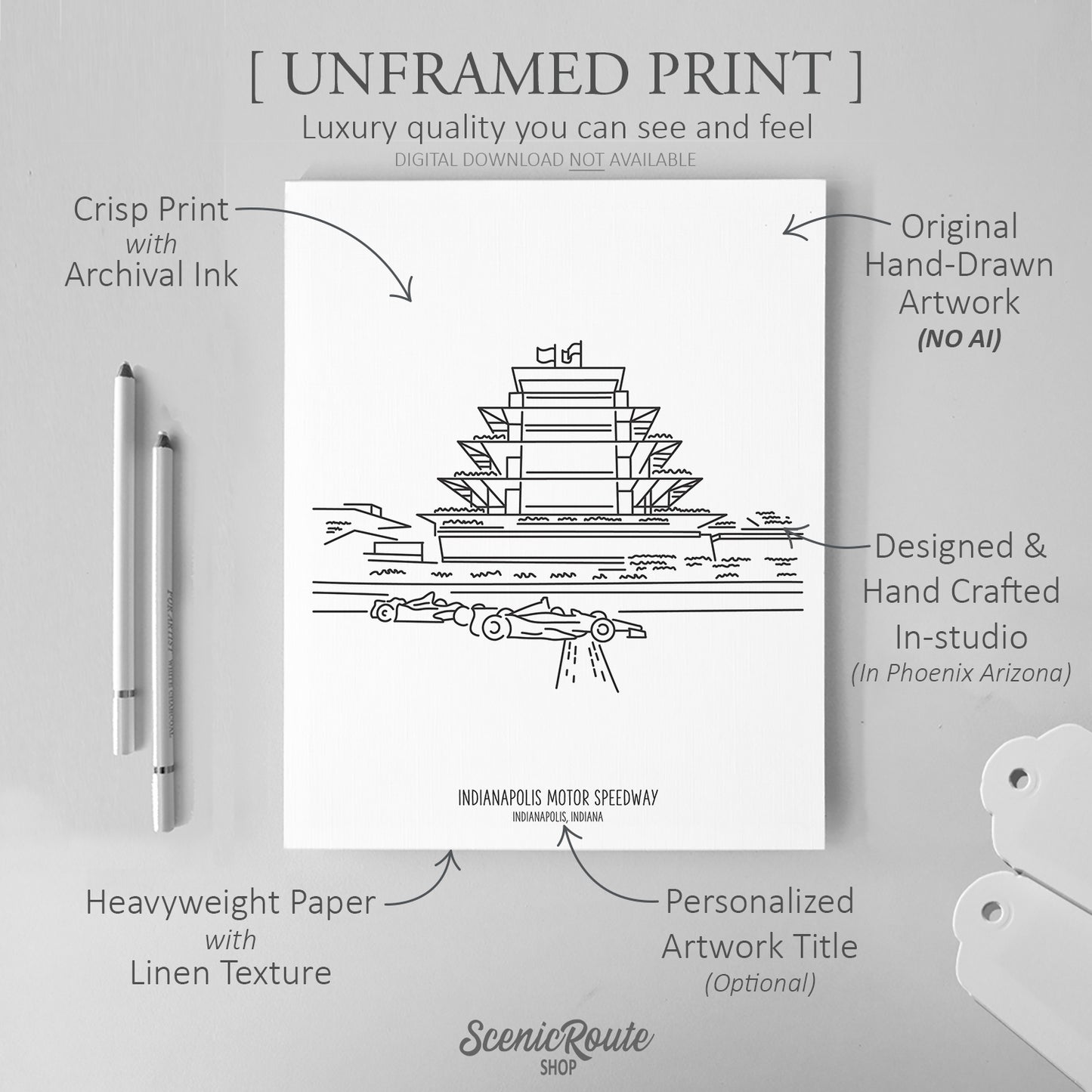 Indianapolis Speedway Pagoda Art Print