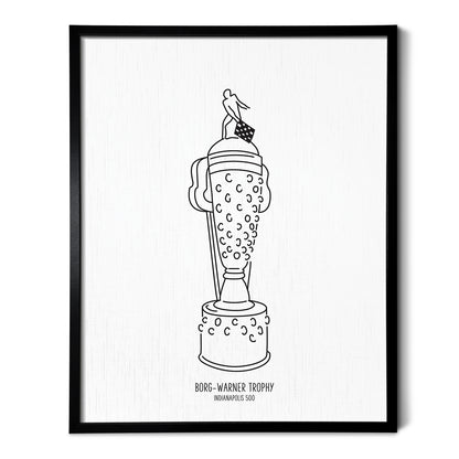 Indy Car Trophy Art Print