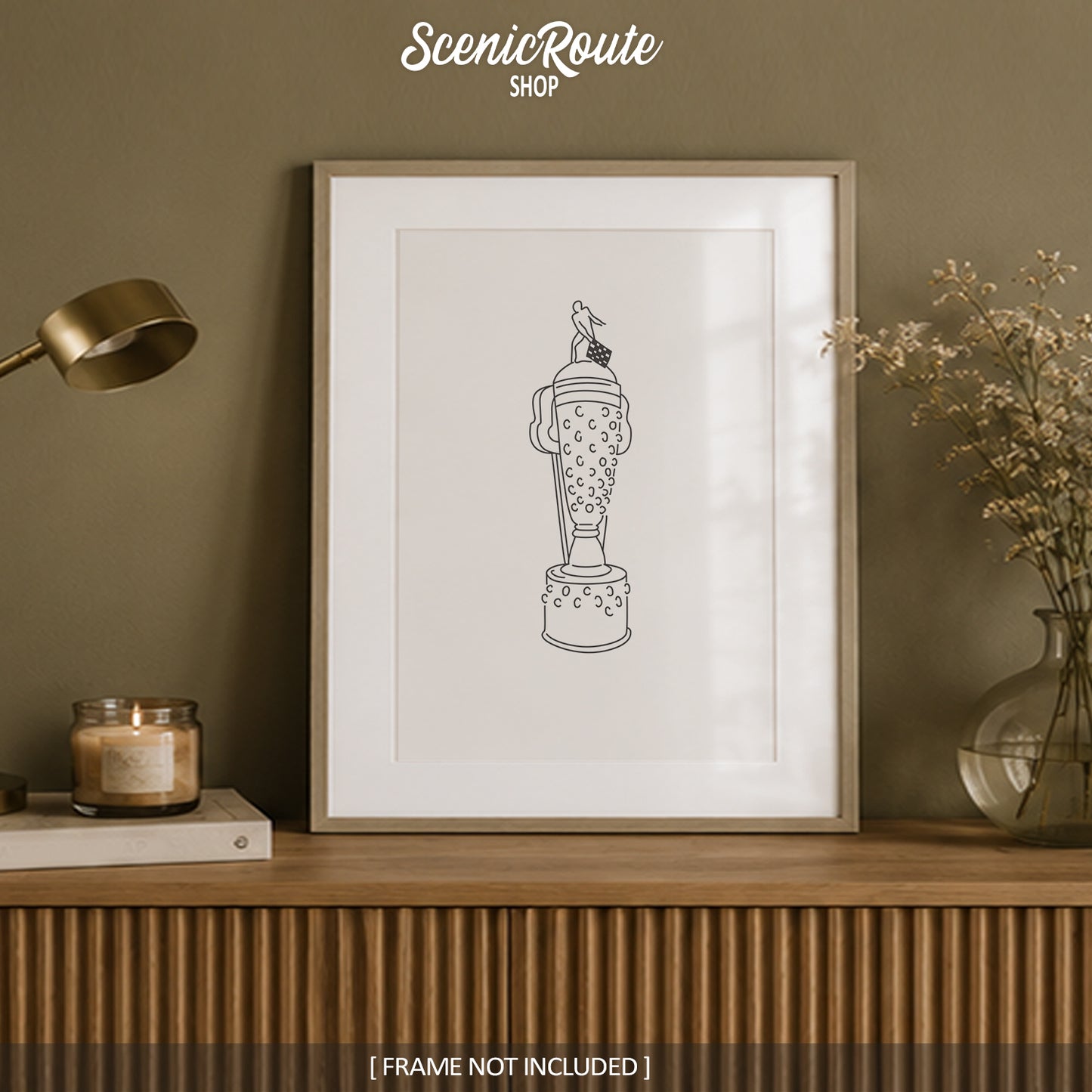 Indy Car Trophy Art Print