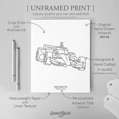 Indy Car Art Print