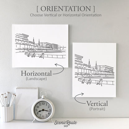 Louisville Churchill Downs Art Print