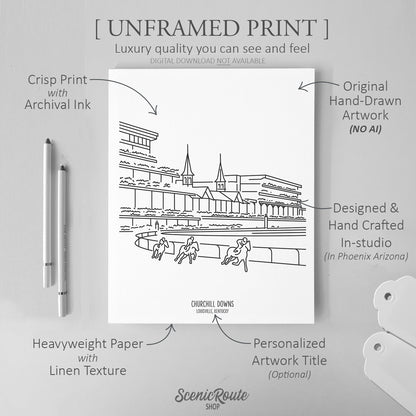 Louisville Churchill Downs Art Print