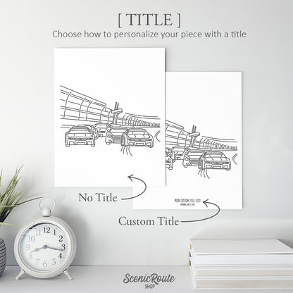 Nascar Art Print