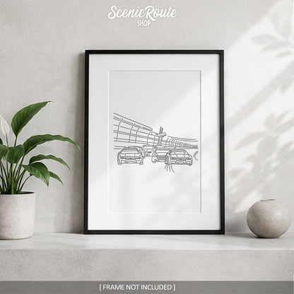Nascar Art Print