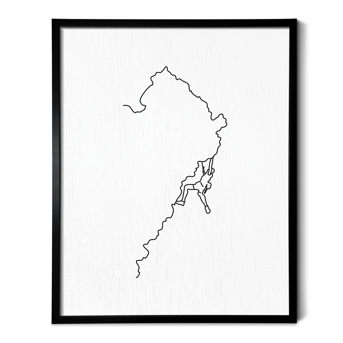 Rock Climbing Art Print