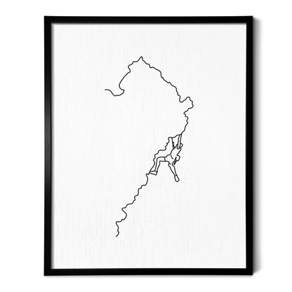 Rock Climbing Art Print