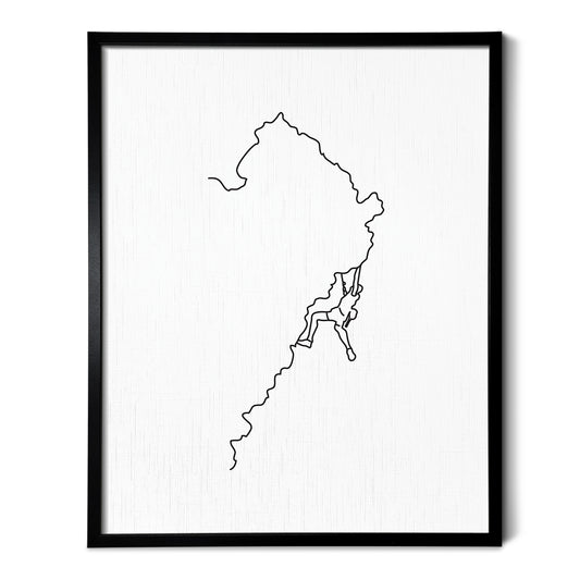 Rock Climbing Art Print