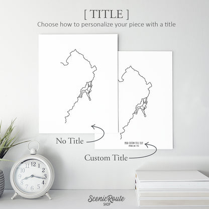Rock Climbing Art Print