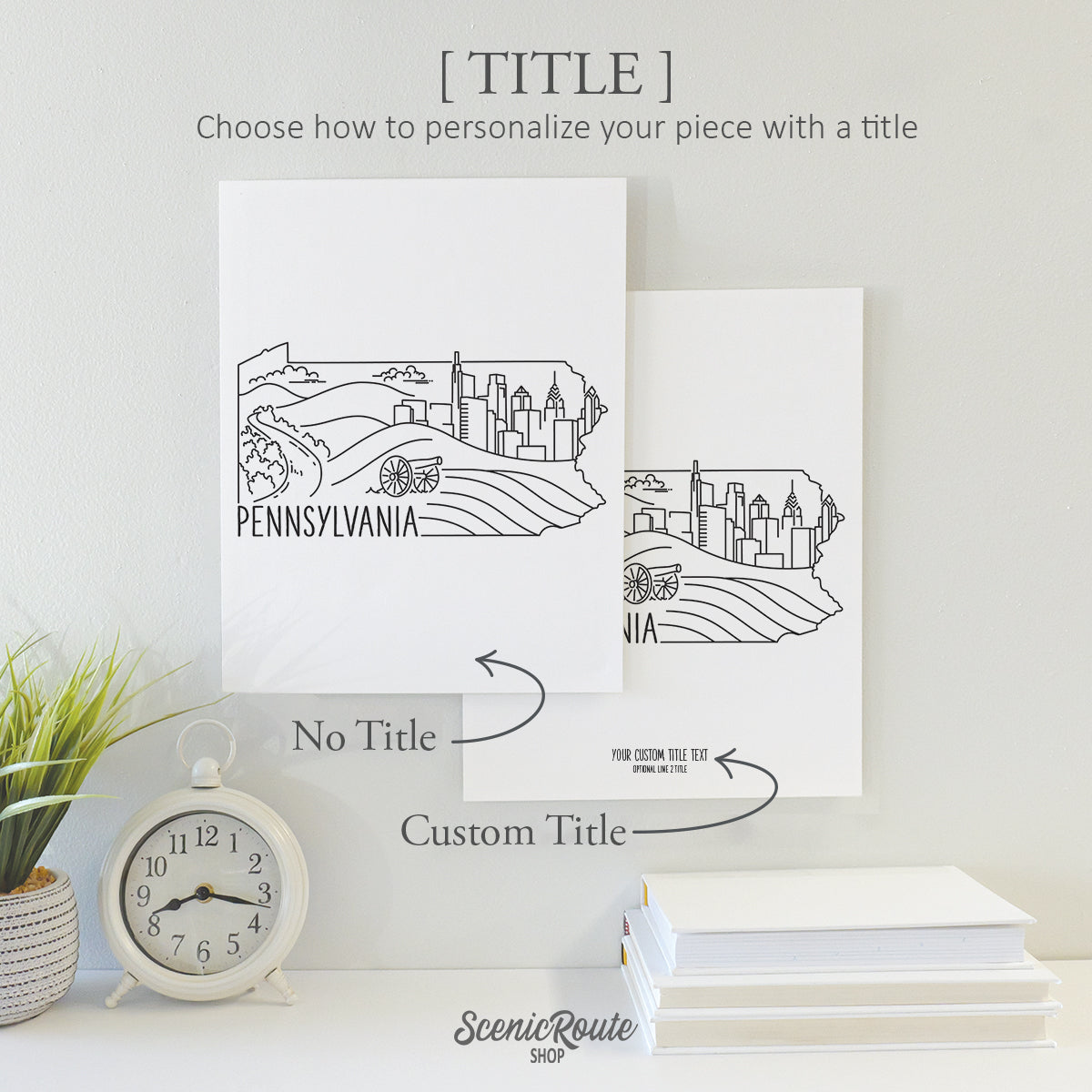 Pennsylvania State Outline Drawing