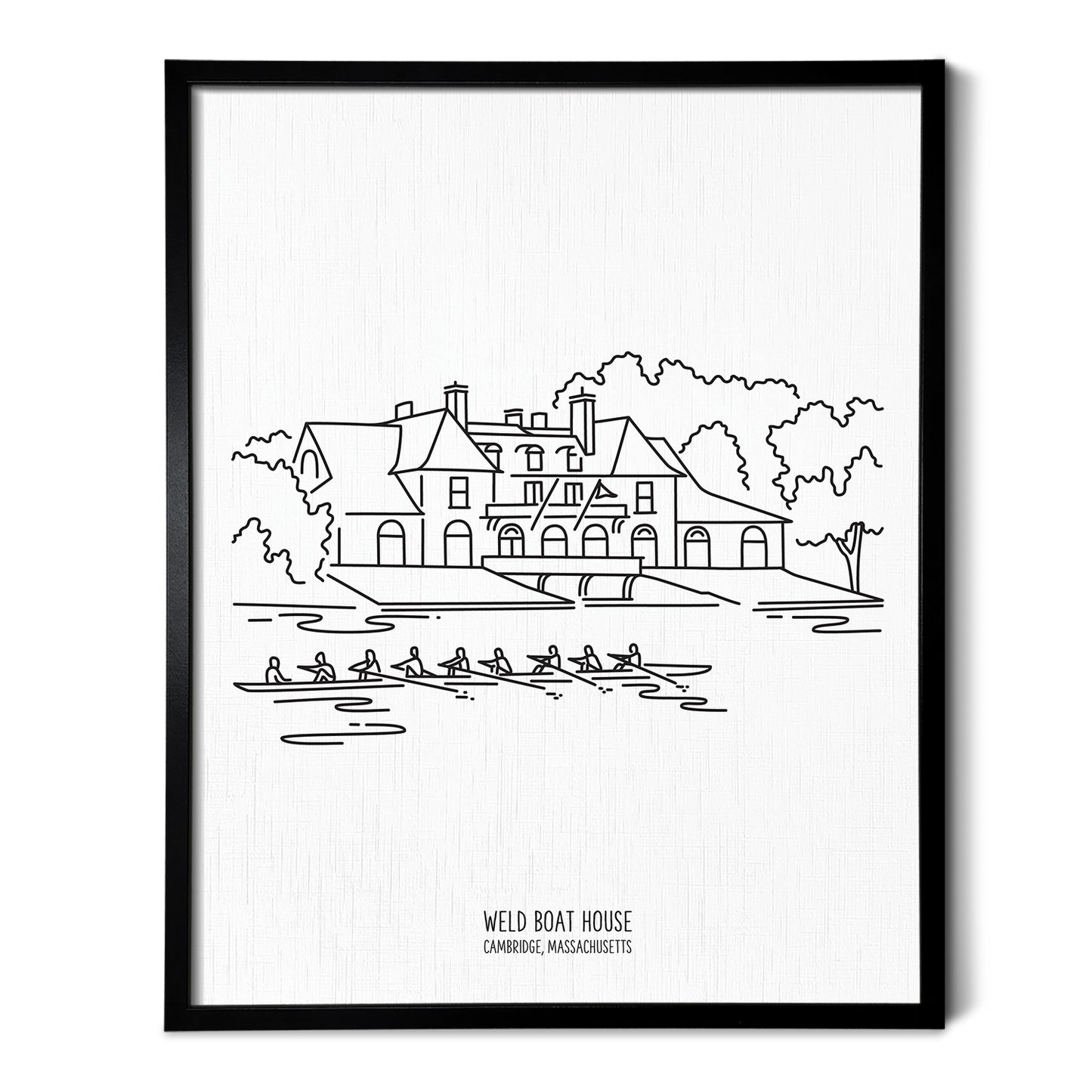 Boston Harvard Boathouse Art Print