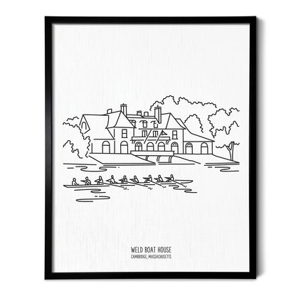 Boston Harvard Boathouse Art Print