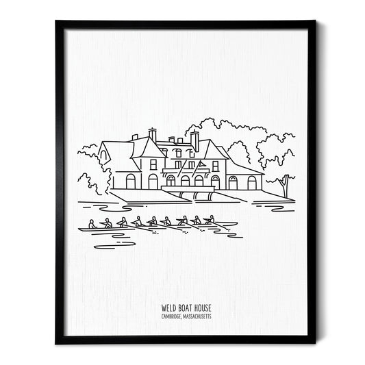 Boston Harvard Boathouse Art Print