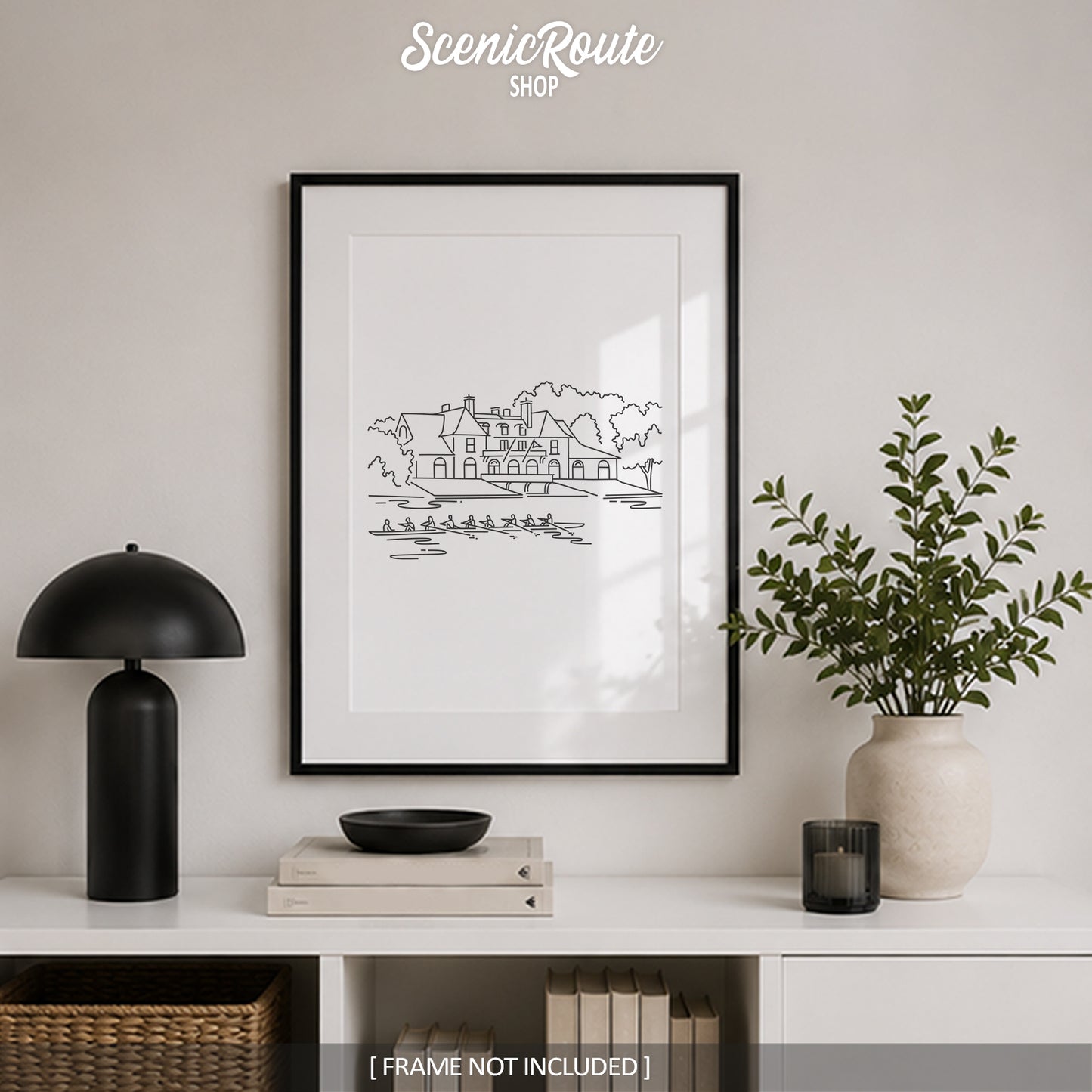 Boston Harvard Boathouse Art Print