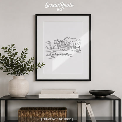 Boston Harvard Boathouse Art Print
