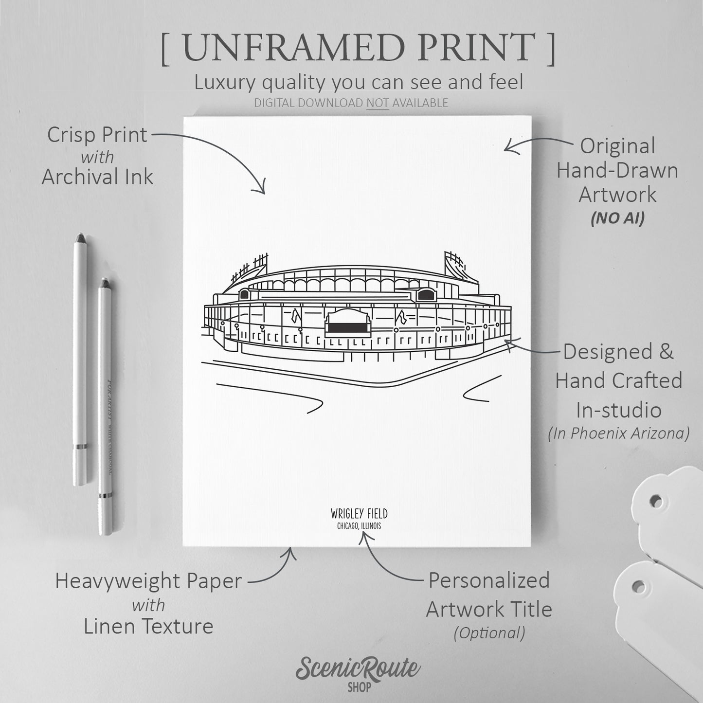 Chicago Wrigley Field Art Print