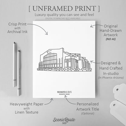Indianapolis Colts Stadium Art Print