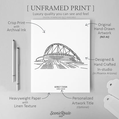 London Wembley Stadium Art Print