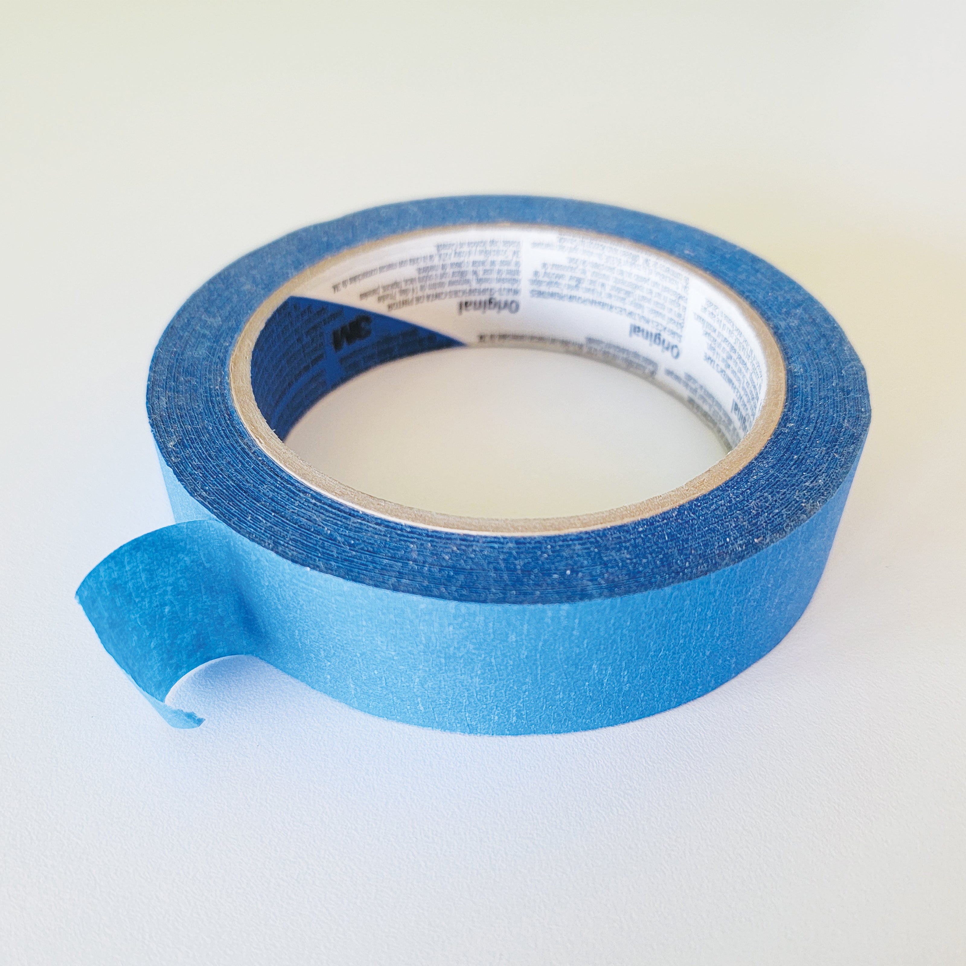 a roll of blue painters tape