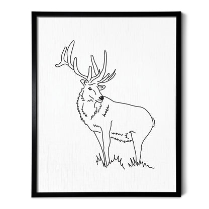 Elk Art Print