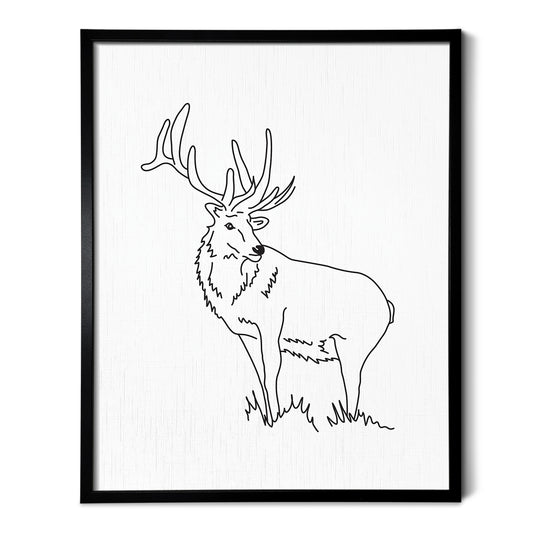Elk Art Print
