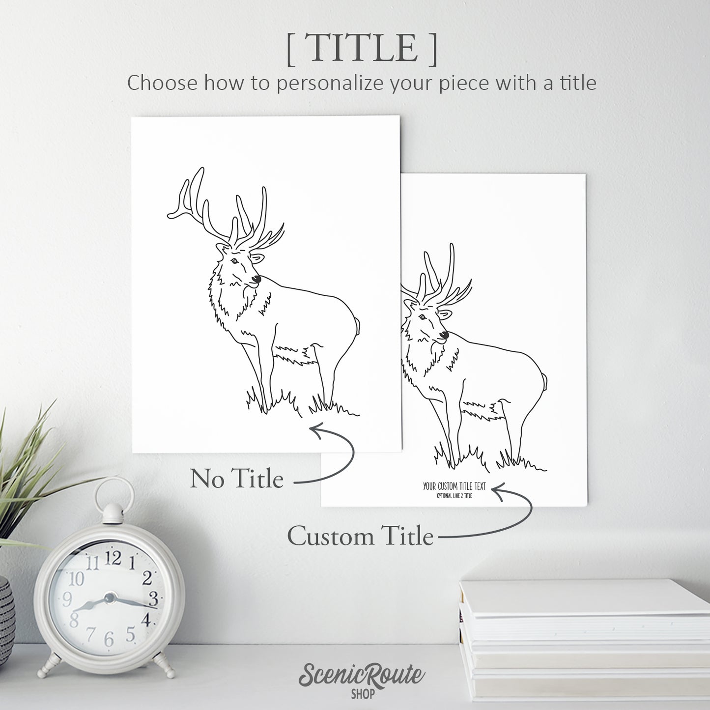 Elk Art Print
