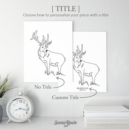 Elk Art Print