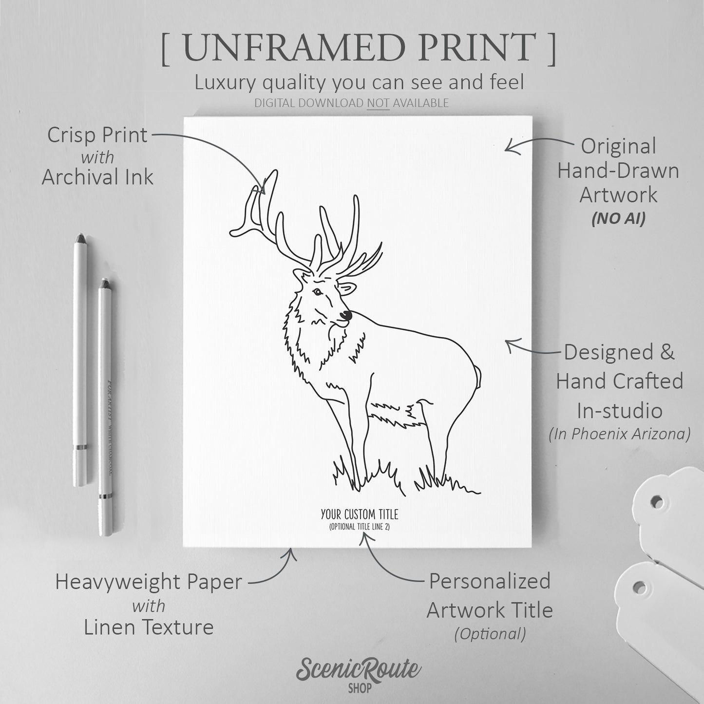 Elk Art Print