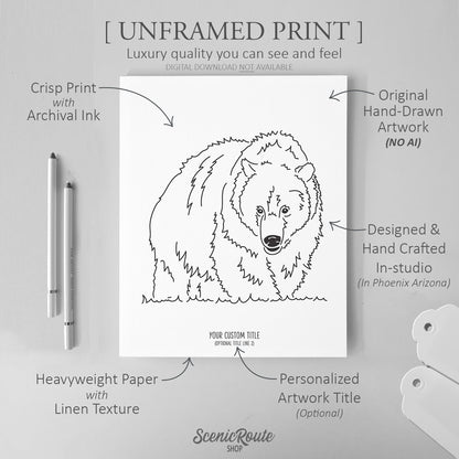 Grizzly Bear Art Print