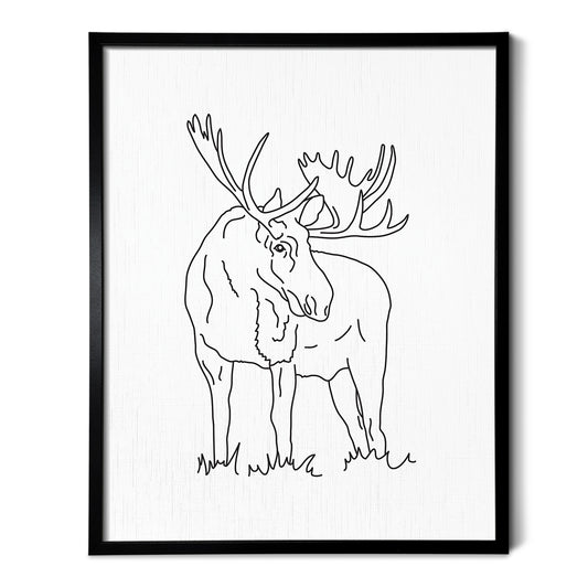 Moose Art Print