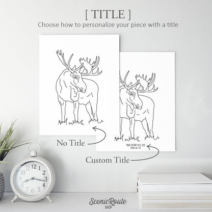 Moose Art Print