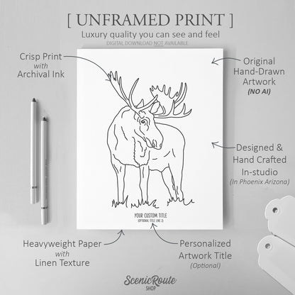 Moose Art Print