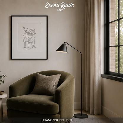 Moose Art Print